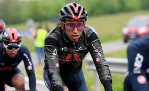 Egan Bernal en la cuarta etapa del Giro de Italia.