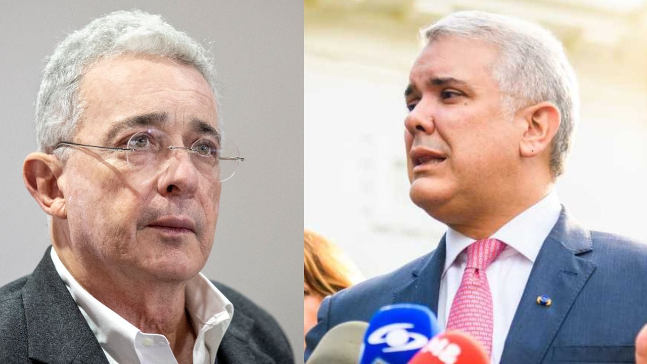 Álvaro Uribe y el presidente Iván Duque