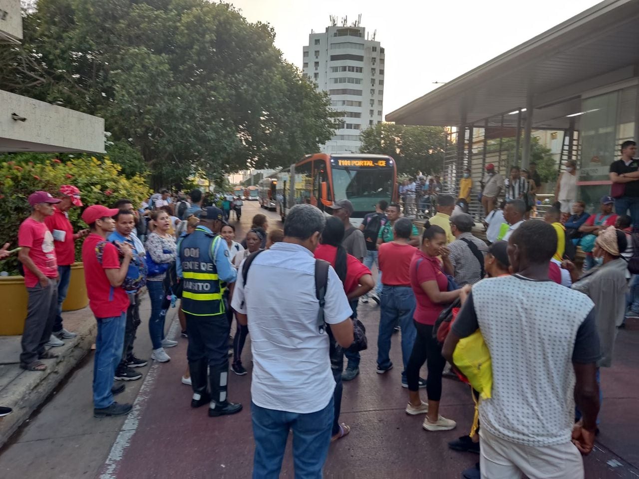 Protestas contra Transcaribe en Cartagena