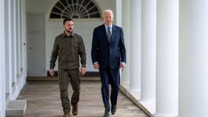 El presidente ucraniano, Volodímir Zelenski, se reúne con el presidente, Joe Biden, en la Casa Blanca.