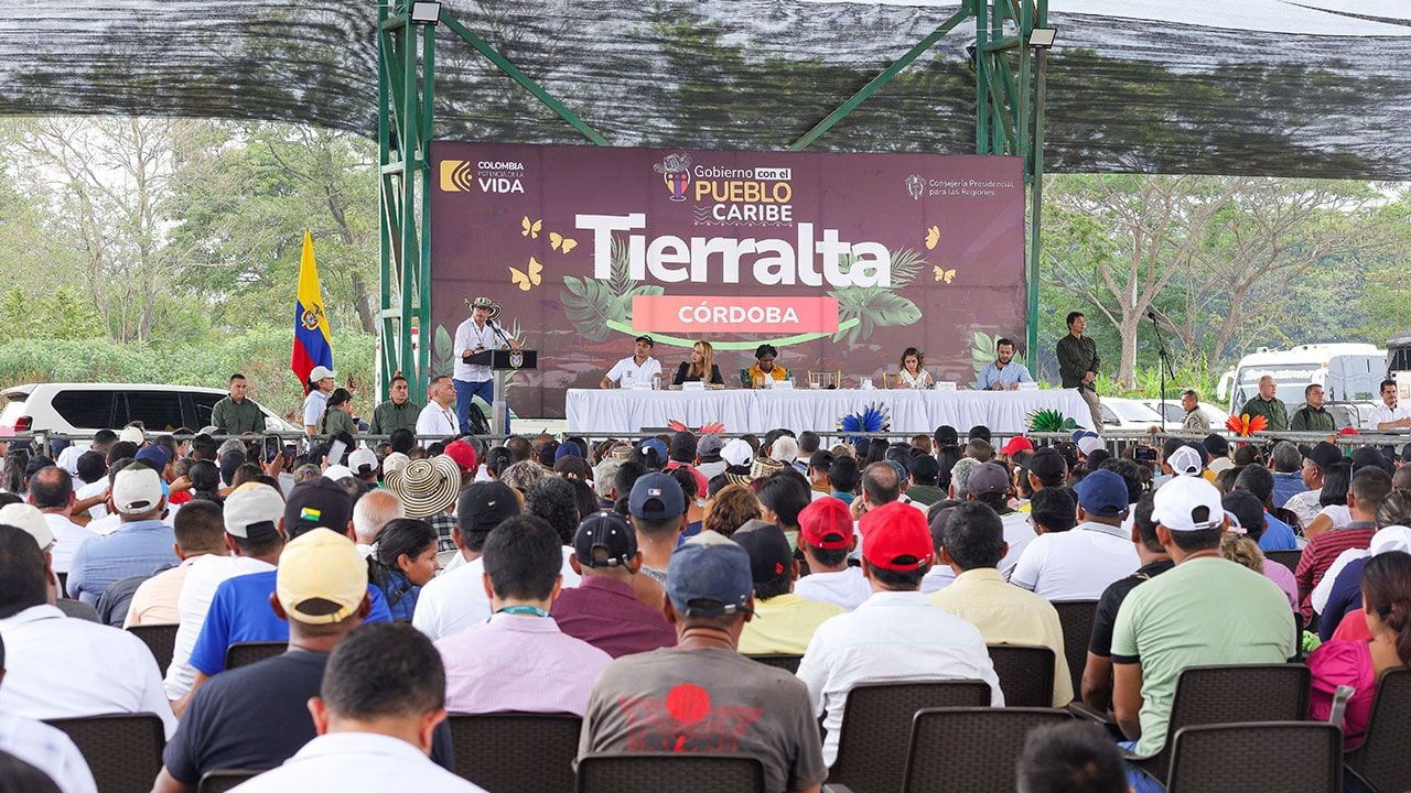 Palabras del Presidente Gustavo Petro durante el evento Acciones por la paz y la vida del Gobierno del Cambio en Tierralta, Córdoba