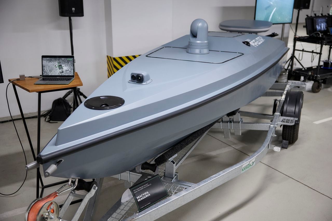 Diseño de los drones marinos usados por Ucrania para atacar a Rusia.