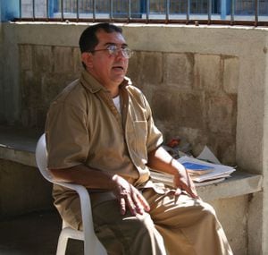 Luis Alfredo Garavito, conocido como 'La bestia', el 27 de junio de 2011 mientras pagaba su condena de 40 años de cárcel.