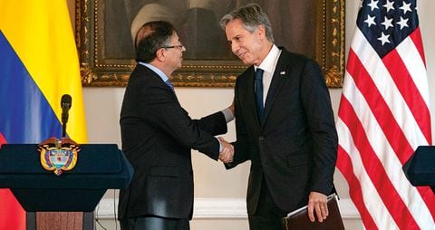  El presidente Gustavo Petro y el secretario de Estado de Estados Unidos, Antony Blinken, sostuvieron un encuentro el pasado 3 de octubre, el cual fue considerado de alto nivel.