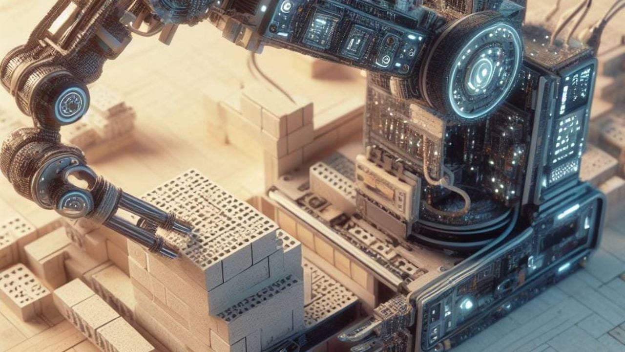 La inteligencia artificial permitió la creación de un robot constructor que edifica casas en tiempo récord