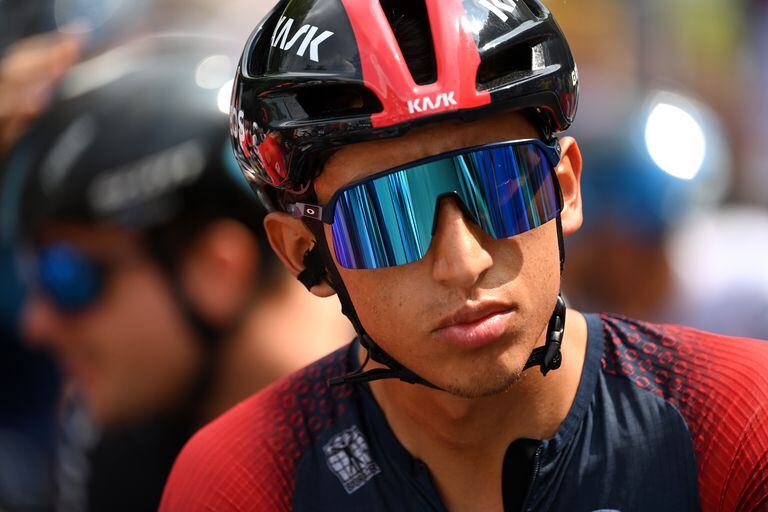 SCHAUINSLAND, GERMANY - AUGUST 27: Egan Arley Bernal Gomez of Colombia and Team INEOS Grenadiers prior to the 37th Deutschland Tour 2022 - Stage 3 a 148,9km stage from Freiburg to Schauinsland 1200m / #DeineTour / on August 27, 2022 in Schauinsland, Germany. (Photo by Stuart Franklin/Getty Images,)