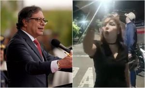 Presidente Gustavo Petro y mujer viral