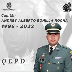 El capitán del Ejército Nacional, Andrey Alberto Bonilla Rocha fue asesinado por un francotirador en el Catatumbo