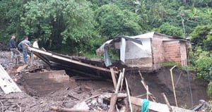 Emergencias por lluvias en Antioquia. Una persona murió.