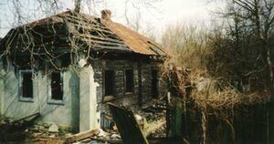 Villa abandonada en las cercanías de Chernóbil