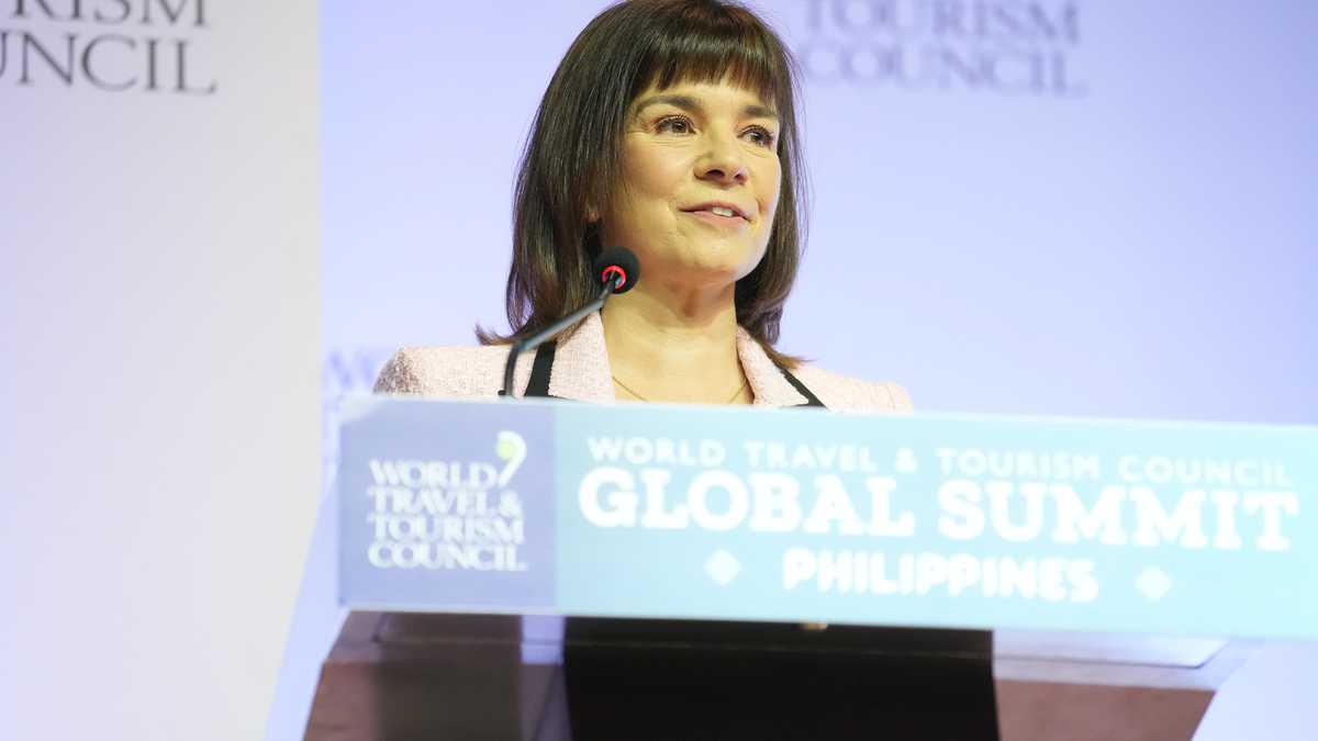 Julia Simpson, presidenta del Consejo Mundial de Viajes y Turismo (WTTC)