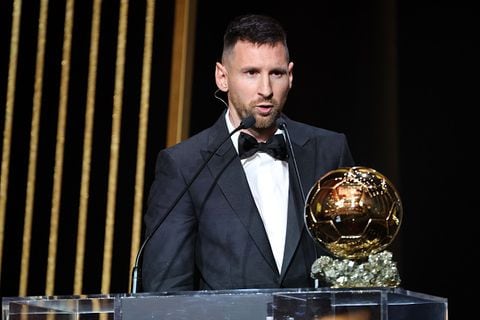 Discurso de Messi tras ganar el balón de oro.