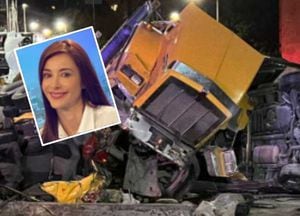 Alejandra Giraldo, presentadora de Caracol, salió ilesa tras grave accidente de volqueta en Bogotá