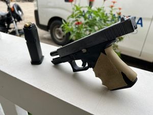 Autoridades decomisaron arma a los delincuentes