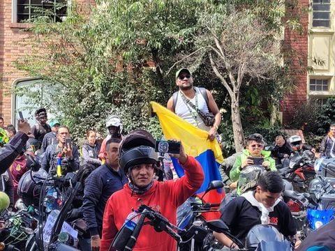 Manifestaciones de motocilcistas en Bogotá