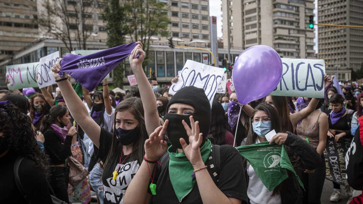Jornada de marchas del 8 de marzo en Bogotá