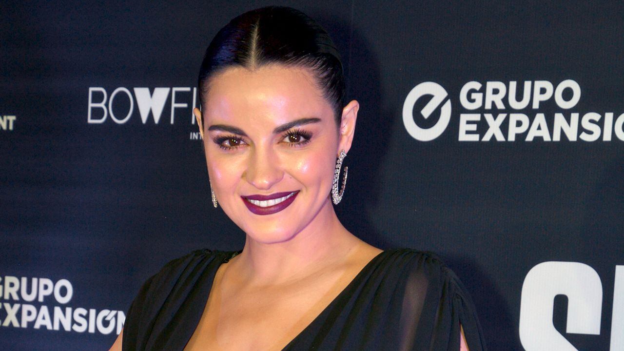 MEXICO CITY, MEXICO - APRIL 20: Maite Perroni pose for photo during a photocall for the movie 'Sin Ti No Puedo' at Cinepolis VIP Miyana on April 20, 2022 in Mexico City, Mexico. (Photo by Jaime Nogales/Medios y Media/Getty Images)
