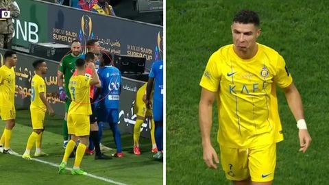 Cristiano Ronaldo tuvo la intención de agredir un árbitro en Arabia