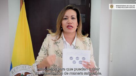 La ministra de Salud, Carolina Corcho, anunció la reglamentación del etiquetado octagonal.