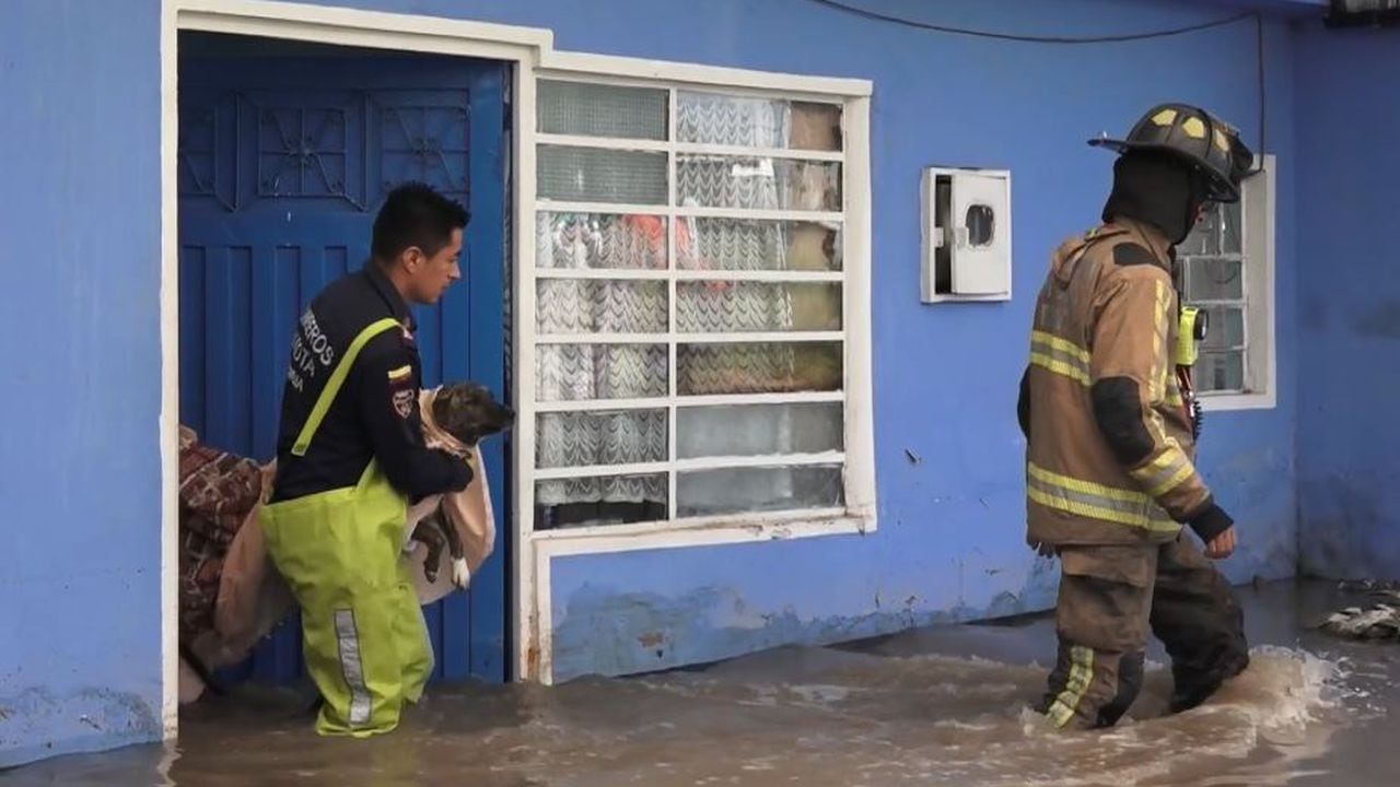 Inundación en Bosa producto de las fuertes lluvias. La Personería de Bogotá hizo presencia en el lugar.