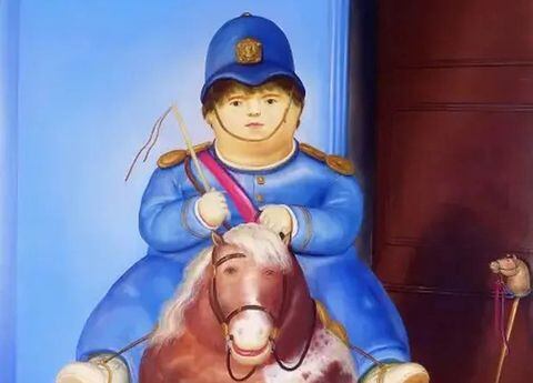 La obra más íntima de Fernando Botero, 'Pedrito a caballo'.