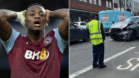 Jhon Jader Durán, delantero del Aston Villa, protagonizó accidente de tránsito este jueves