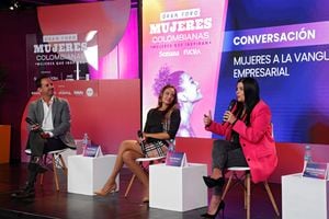 Ricardo Leyva, CEO de Latir e inversionista de Shark Tank; Vivian Montoya, mentora de líderes; y Verónica Crisafulli, CEO y fundadora de MO Technologies