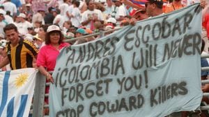 Mensaje de los aficionados del fútbol por la muerte de Andrés Escobar.