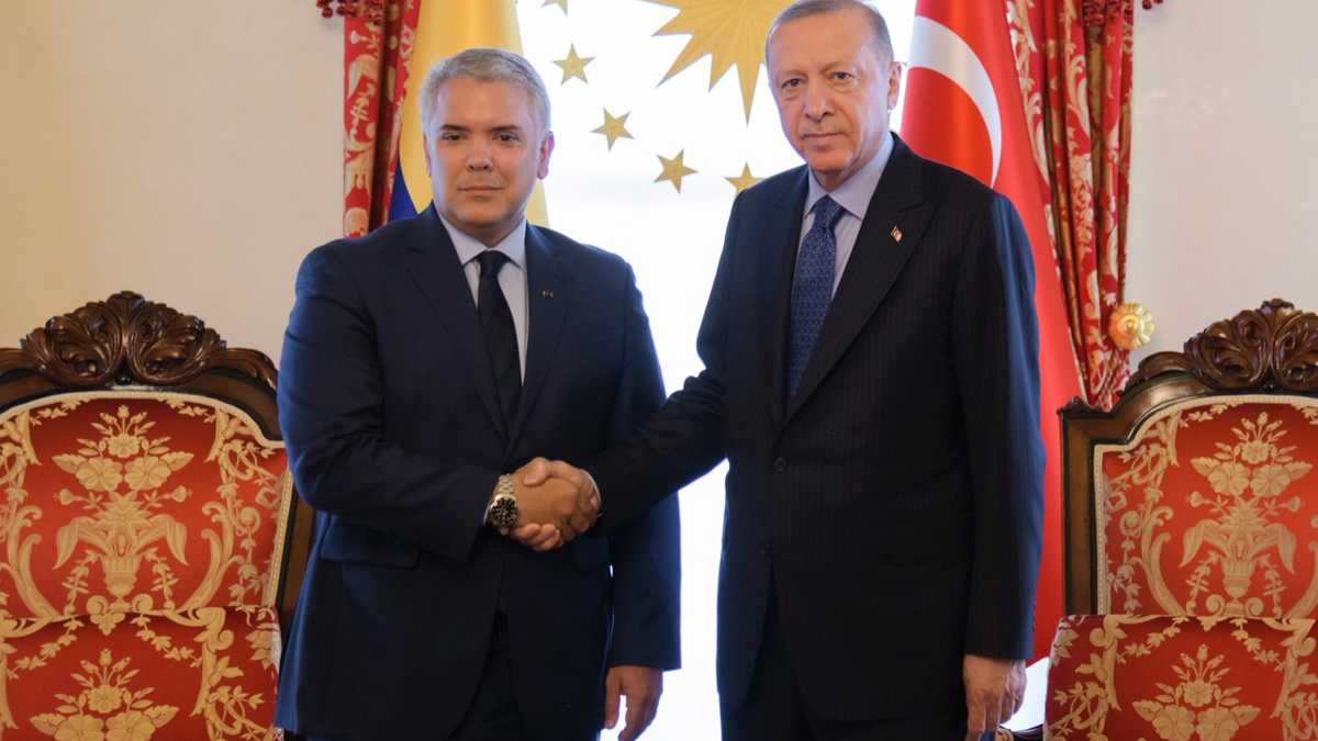 Presidente Iván Duque y el mandatario de Turquía Recep Tayyip Erdogan.