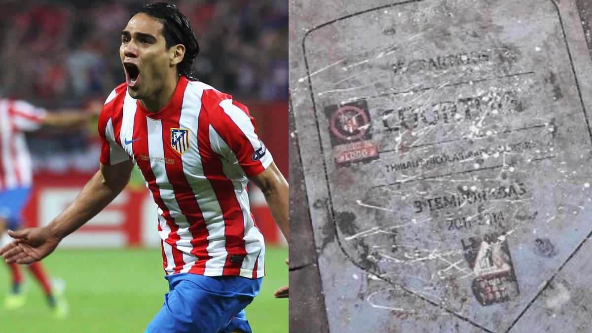 Falcao no pasó la barrera de los 100 partidos que exige el club para poner una placa a su nombre
