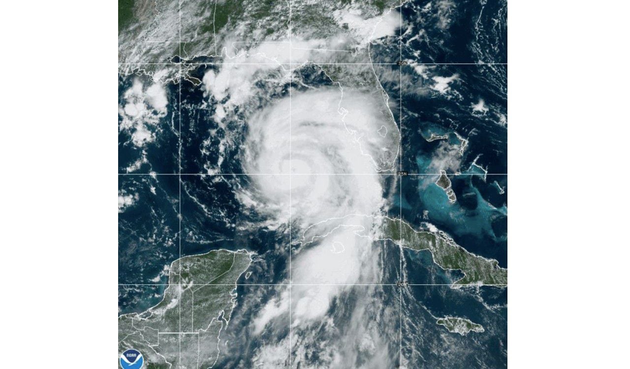 Así se ve desde el satélite el huracán Idalia