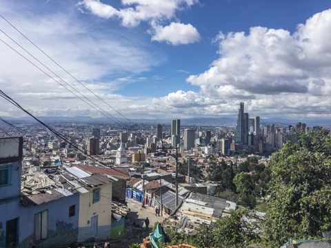 Panorámica de Bogotá desde el barrio Egipto