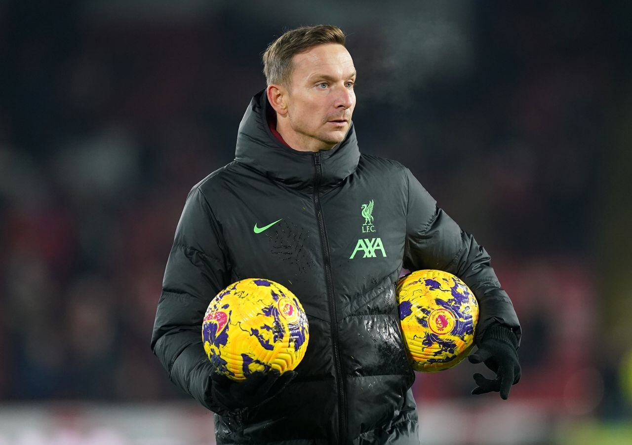 Liverpool assistant manager Pepijn Ljinders ahead of the Premier League match at Bramall Lane, Sheffield. Picture date: Wednesday December 6, 2023. (Photo by Mike Egerton/PA Images via Getty Images)