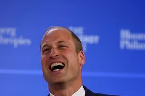 Britain's Prince William, Prince of Wales, reacts during the Earthshot Prize Innovation Summit in New York, Tuesday, Sept. 19, 2023. (Shannon Stapleton/Pool via AP)