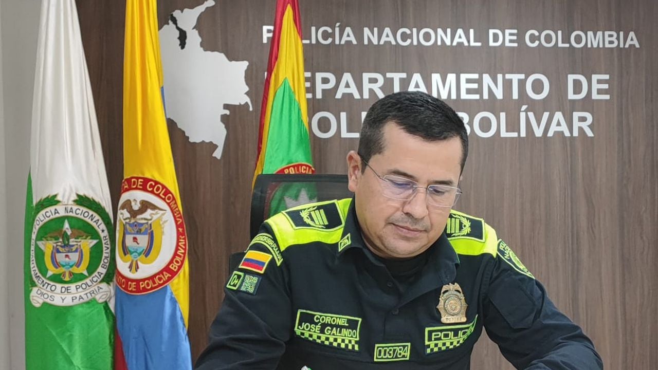 Coronel José Abdón Galindo Sánchez, comandante Policía de Bolívar.