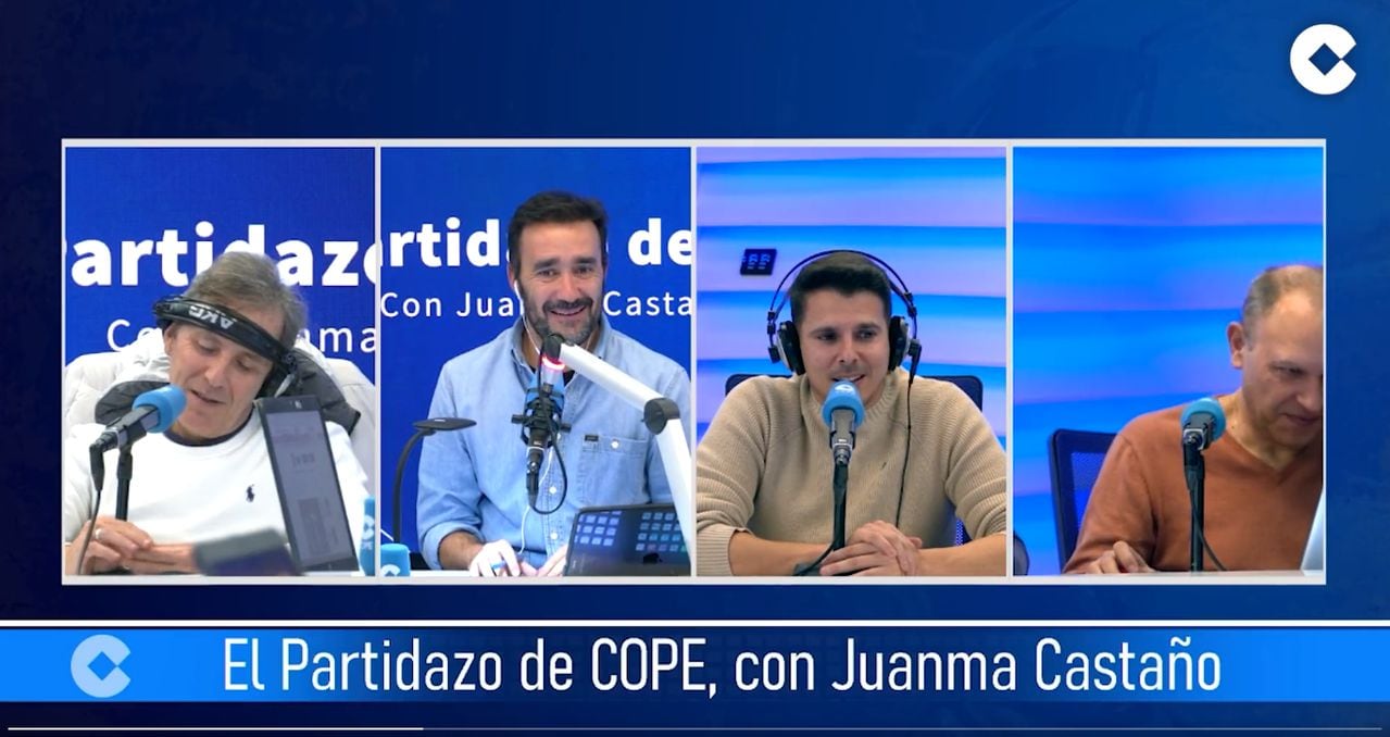 periodistas españoles de Cope, radio deportiva española Foto: Twitter @cope