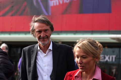Sir Jim Ratcliffe at Old Trafford, home of Manchester United. Manchester United owners, the Glazer family, announced last November they were conducting a strategic review, with the sale of United one option being considered. Qatari banker Sheikh Jassim Bin Hamad Al Thani and INEOS founder Sir Jim Ratcliffe have bid to buy United, with both parties visiting the club this week. Picture date: Friday March 17, 2023. (Photo by Peter Byrne/PA Images via Getty Images)
