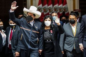 Primera dama de Perú declara ante fiscal por caso de supuesto tráfico de influencias. Foto: AP.