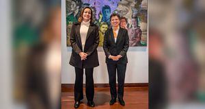 La nueva ministra de Salud, Carolina Corcho, se reunió con la alcaldesa de Bogotá, Claudia López.