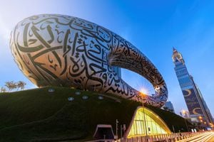 Vista general del Museo del Futuro en Dubái, Emiratos Árabes Unidos. Foto REUTERS/Dubai Future Foundation
