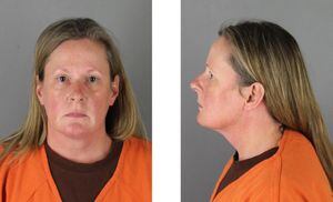 This booking photo released by the Hennepin County Sheriff's Office in Minnesota on April 14, 2021, shows former Brooklyn Center Police Officer Kim Potter. - Potter, who shot dead 20-year-old Black man Daunte Wright on April 11 in a Minneapolis suburb after appearing to mistake her gun for her Taser was arrested April 14 and will face manslaughter charges, officials said. "Agents took Kim Potter into custody at approximately 11:30 am," the Minnesota Bureau of Criminal Apprehension said in a statement. Potter, a 26-year police veteran who resigned after Wright's death, faces a maximum of 10 years in jail if convicted of second-degree manslaughter. (Photo by - / Hennepin County Sheriff's Office / AFP) / RESTRICTED TO EDITORIAL USE - MANDATORY CREDIT "AFP PHOTO / Hennepin County Sheriff's Office" - NO MARKETING - NO ADVERTISING CAMPAIGNS - DISTRIBUTED AS A SERVICE TO CLIENTS