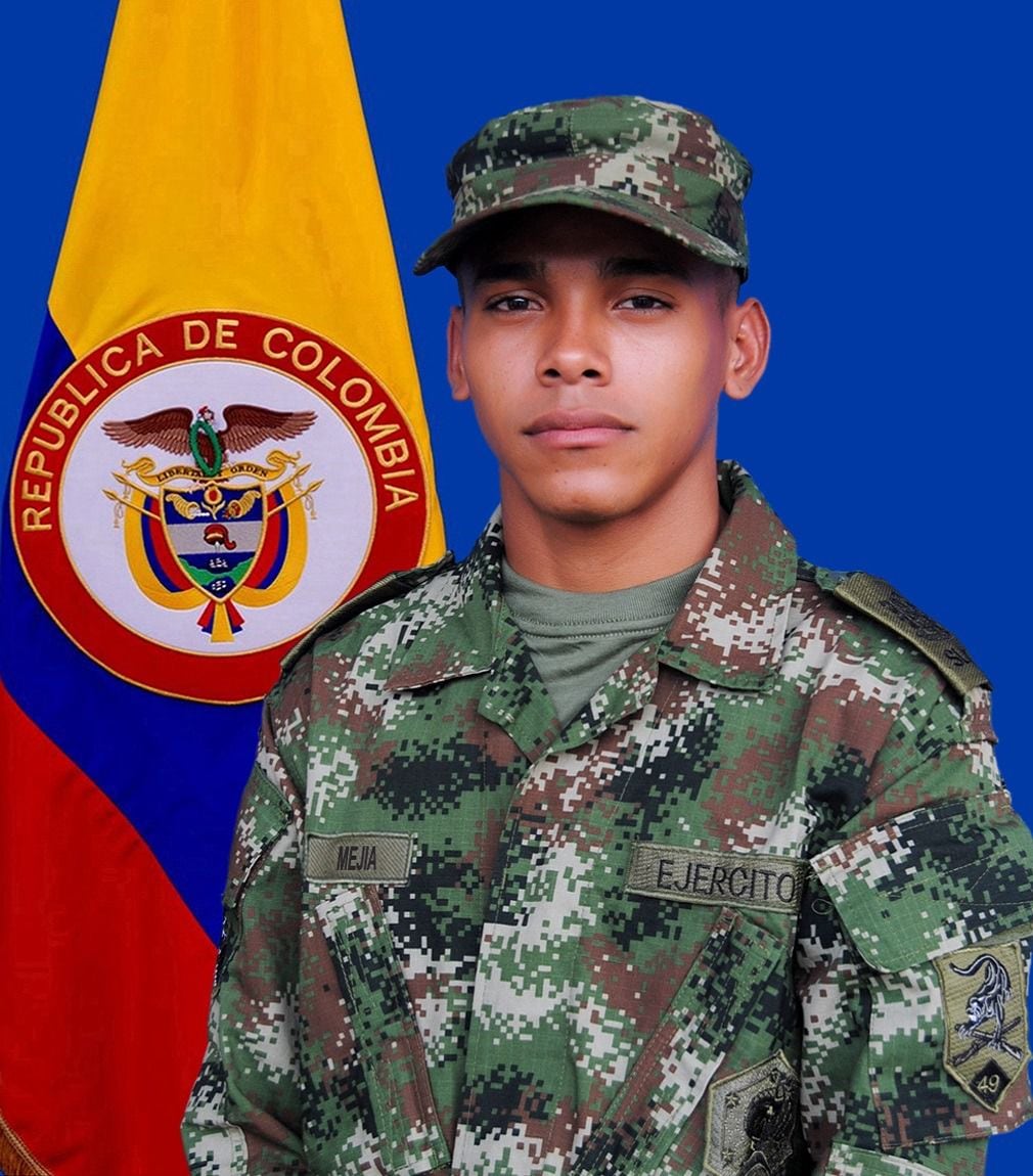 El soldado Yoandris Mejía murió luego de ser herido por un compañero en Putumayo.