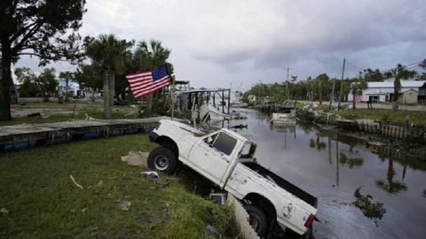 Consecuencias del huracán Idalia por Florida (imagen de referencia, no alude al vehículo en mención).