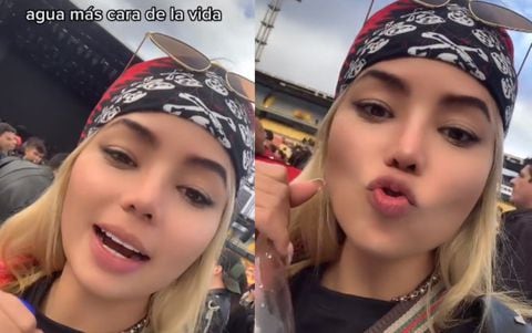 El video de una joven quejándose por el precio de una botella de agua en el concierto de los Guns N' Roses en Bogotá se hizo viral en TikTok.