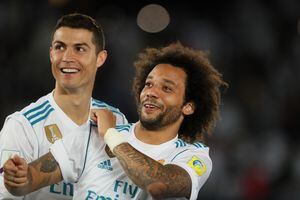Marcelo y Cristiano Ronaldo en el Real Madrid