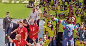 Hinchas de la selección Colombia chiflaron a los jugadores y lanzaron objetos al técnico Reinaldo Rueda tras la derrota con Perú en el juego que se hizo en Barranquilla.