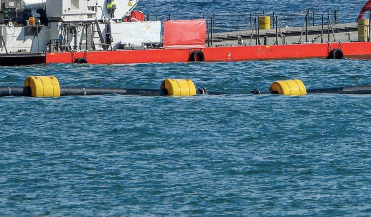 Las barreras flotantes fueron retiradas por el gobierno de Filipinas (foto de referencia)