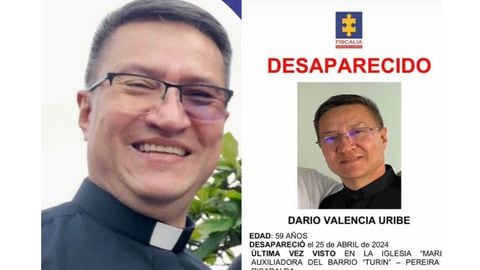 Sacerdote Darío Valencia Uribe, desaparecido en Pereira.