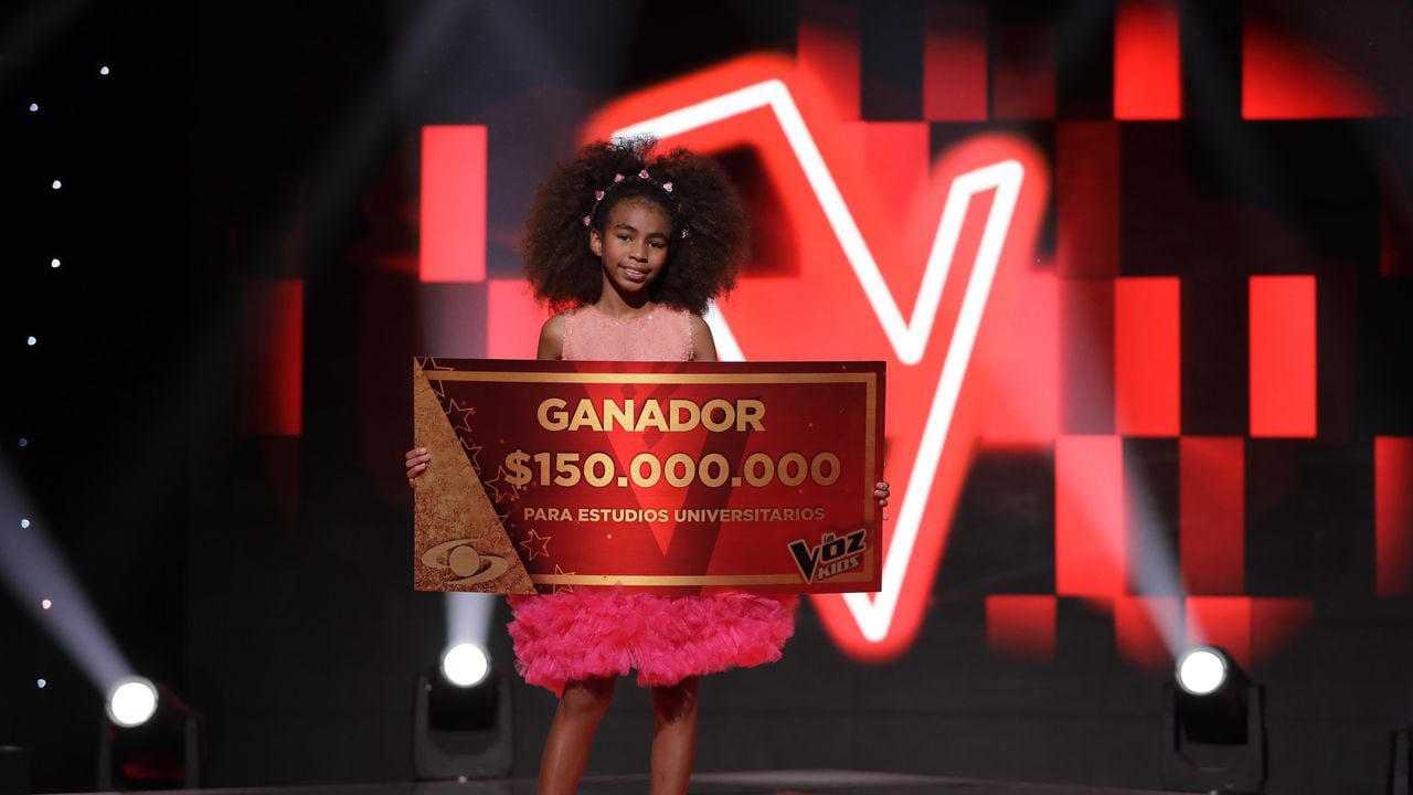 Diana Estupiñán, ganadora de La Voz Kids