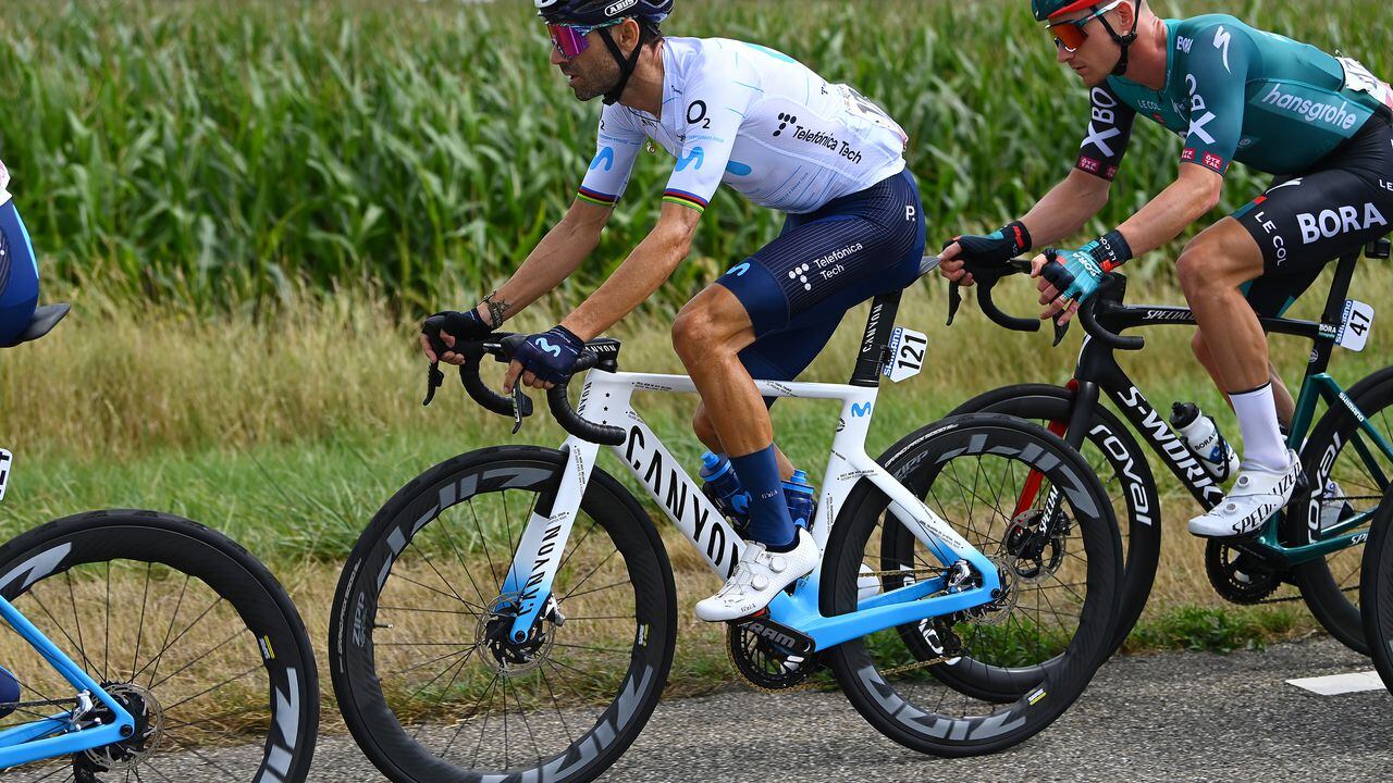 Alejandro Valverde corre en la edición 77 de La Vuelta, su última carrera top como profesional.